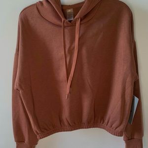 HARMONY BALANCE | Mauve Cropped Hoodie